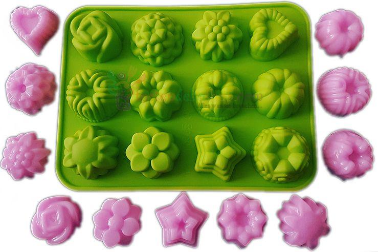 Herz, Blumen, Rosen Schokoladen Silikonform - Tortendekoshop