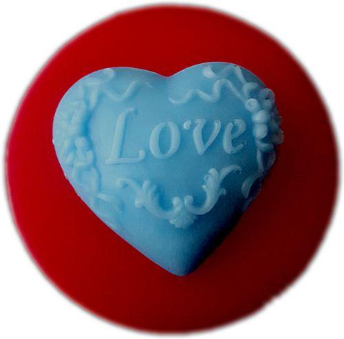Herz, Love schreiben Silikonform - Tortendekoshop