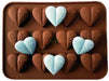 Herz mit Schmetterling Schokoladen Silikonform - Tortendekoshop