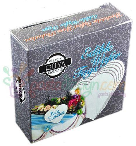 Herz Motiv Wafer Schreibplatten - Tortendekoshop
