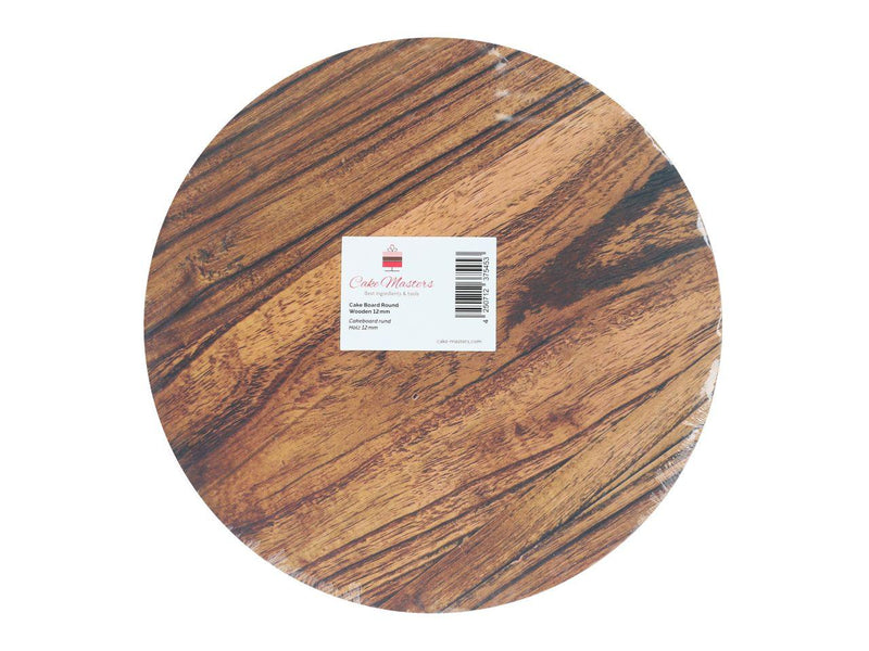 Holz Tortenunterlage Rund, 30cm - Tortendekoshop