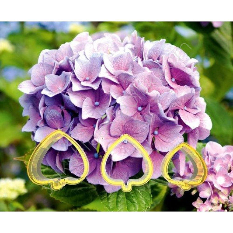 Hortensie 'Doppio Nuvola' Ausstecher Set - Tortendekoshop