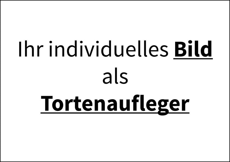 Individuell Bild als Tortenaufleger, Rechteckig - Tortendekoshop