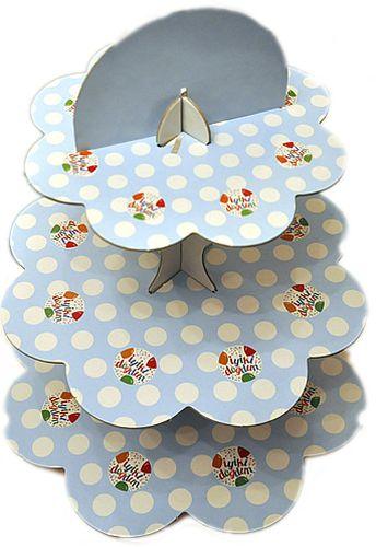 Iyiki Dogdun Cupcake, Muffin Ständer blau - Tortendekoshop