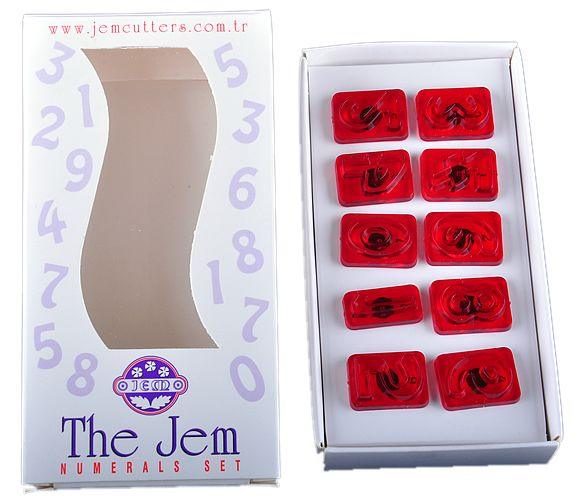 Jem Cutter Zahlen Set, 10 teilig - Tortendekoshop