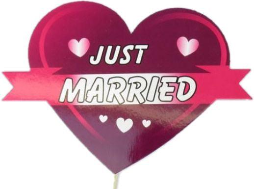 Just Married Deko Sprechballon - Tortendekoshop
