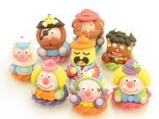 Karnevalsköpfe Zucker, 8 Stück - Tortendekoshop