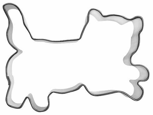 Katze keksausstecher, Edelstahl - Tortendekoshop