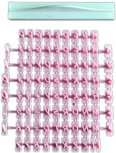 Keks Torten Buchstaben Stempel Set - Tortendekoshop