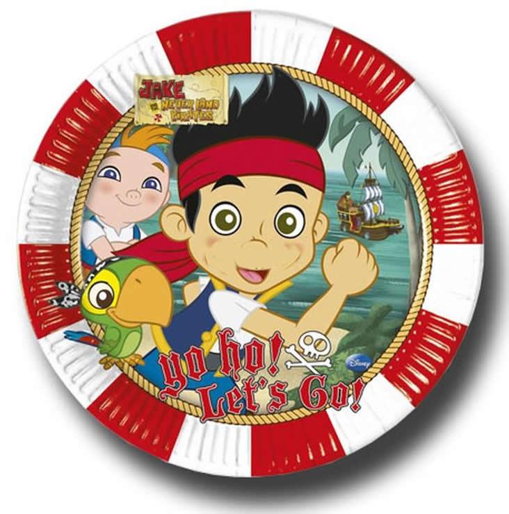 Kinder Piraten Pappteller,10 Stk. - Tortendekoshop