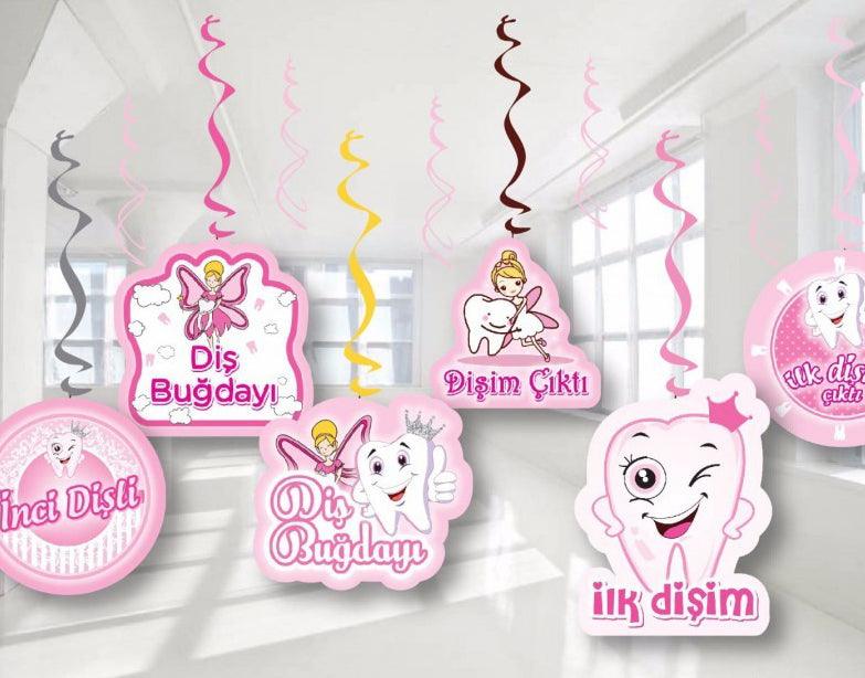Kiz Bebek Disim Cikti Party Girlande Deko Set - Tortendekoshop