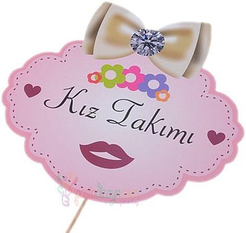 Kiz Tarafi Deko Sprechballon - Tortendekoshop