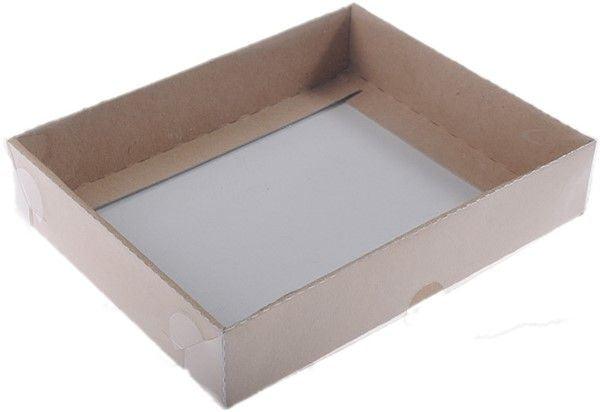 Kraft Acetat Schachteln, 12x15x3cm - Tortendekoshop