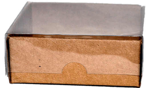 Kraft Acetat Schachteln, 8x8x3cm - Tortendekoshop