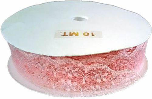 Lachsfarbe Spitzen Schleifenband, 2cm - Tortendekoshop