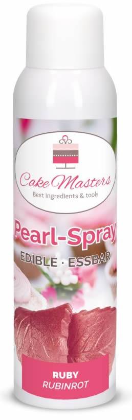 Lebensmittelfarbe Pearl Spray rubinrot, 100ml - Tortendekoshop