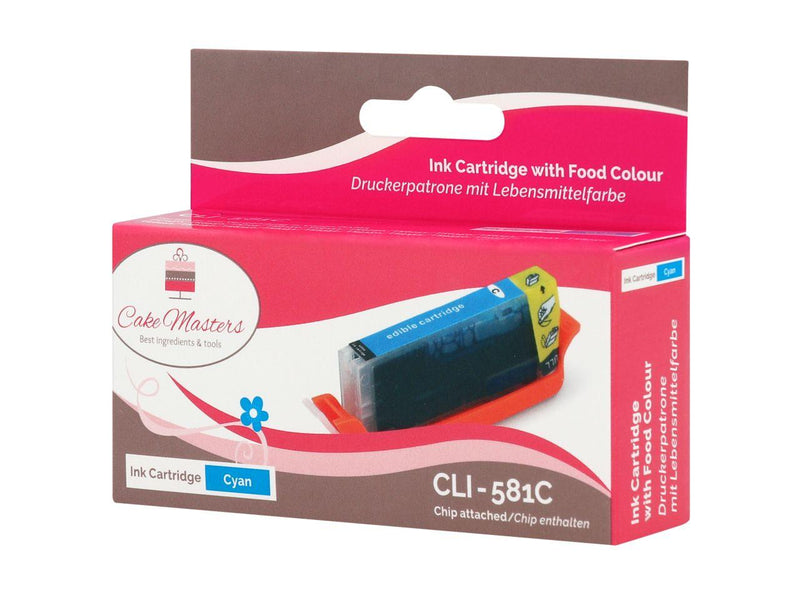 Lebensmitteltinte Patrone cyan CLI-581C - Tortendekoshop