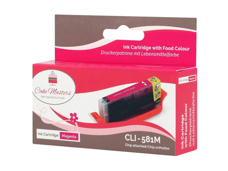 Lebensmitteltinte Patrone magenta CLI-581M - Tortendekoshop