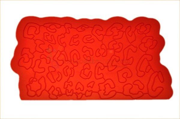 Leoperd Pattern Muster Silikonform - Tortendekoshop