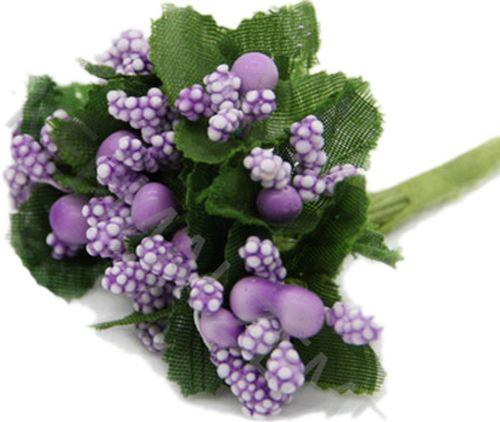 Lila Deko Gypsophilas mit Draht,2 Bunt - Tortendekoshop