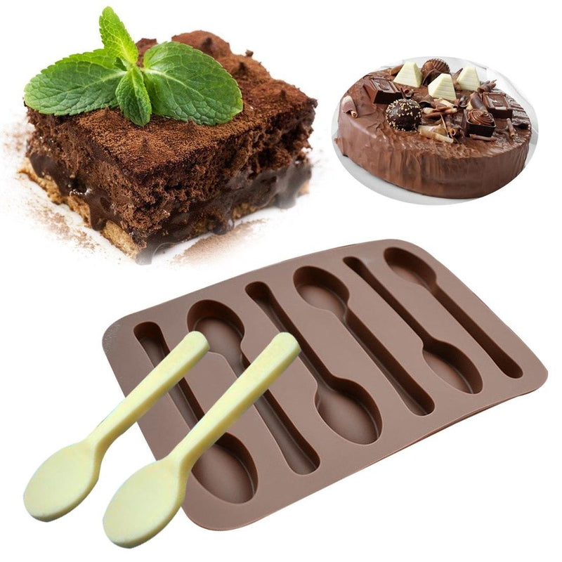 Löffel Pralinen Schokoladen form - Tortendekoshop