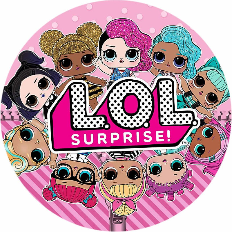 Lol Surprise Runde Tortenaufleger - Tortendekoshop
