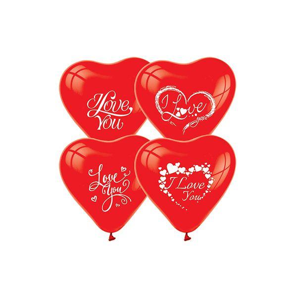 Love Herzballons, rot - Tortendekoshop