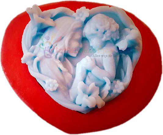 Mama und Baby Silikonform - Tortendekoshop