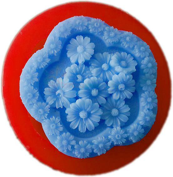 Margeriten Bunte Silikonform - Tortendekoshop