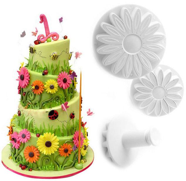 Margeriten Thema Ausstecher Set, Gross - Tortendekoshop
