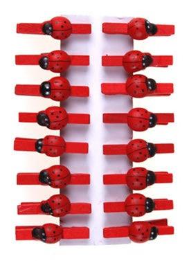 Marienkäfer Rot Deko Klammern - Tortendekoshop
