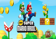 Mario Bros Tortenaufleger, Rechteckig - Tortendekoshop