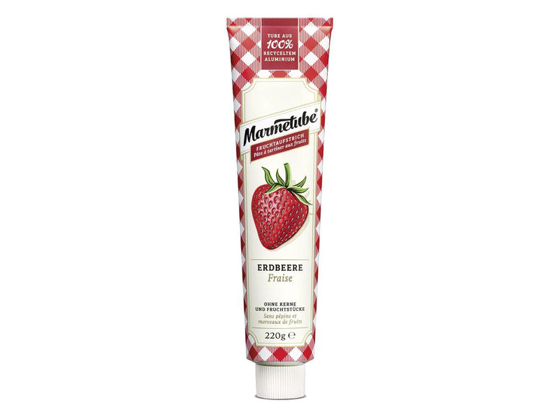 Marmetube Erdbeere 220g inkl. Tubenschlüssel - Tortendekoshop