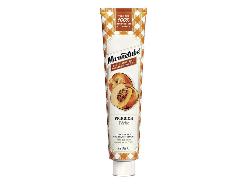 Marmetube Pfirsich 220g inkl. Tubenschlüssel - Tortendekoshop