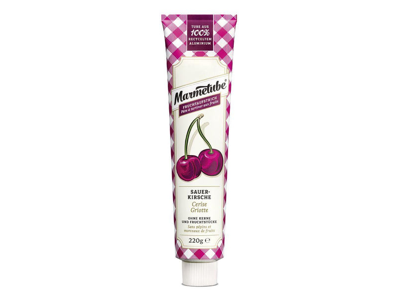 Marmetube Sauerkirsche 220g inkl. Tubenschlüssel - Tortendekoshop