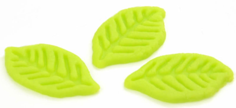 Marzipan Blätter,7 Stück, klein - Tortendekoshop