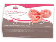 Marzipan Rosen klein rosa 4 Stück - Tortendekoshop