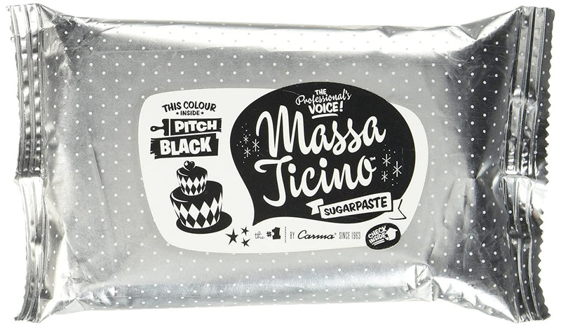 Massa Ticino Tropic schwarz, 250g - Tortendekoshop