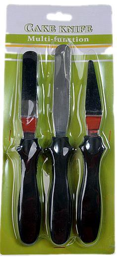 Metall Spachtelmesser,3 Set - Tortendekoshop
