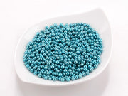 Metallic Perlen blau, Zucker Deko, 100g - Tortendekoshop