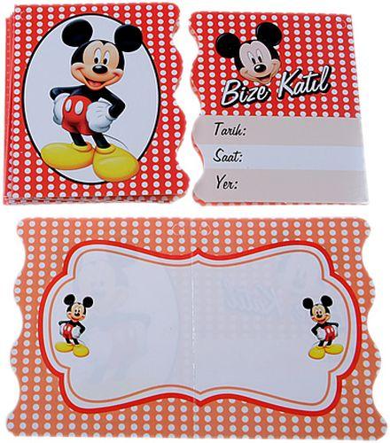 Mickey Mouse Party Einladungen - Tortendekoshop