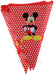 Mickey Mouse Wimpelkette,10 Stk. - Tortendekoshop