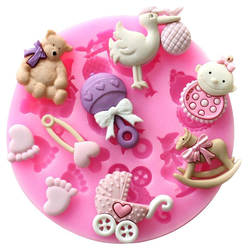 Mini Baby Thema Figüren Silikonform Set - Tortendekoshop
