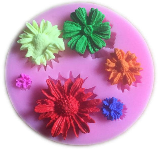Mini Blumen Silikonform - Tortendekoshop