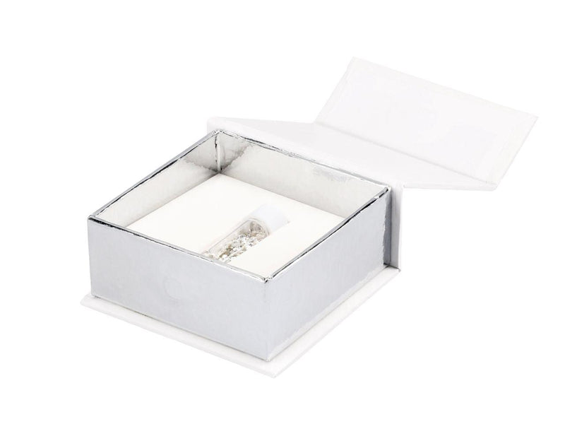 Mini Flacon Flitter grob, silber - Tortendekoshop