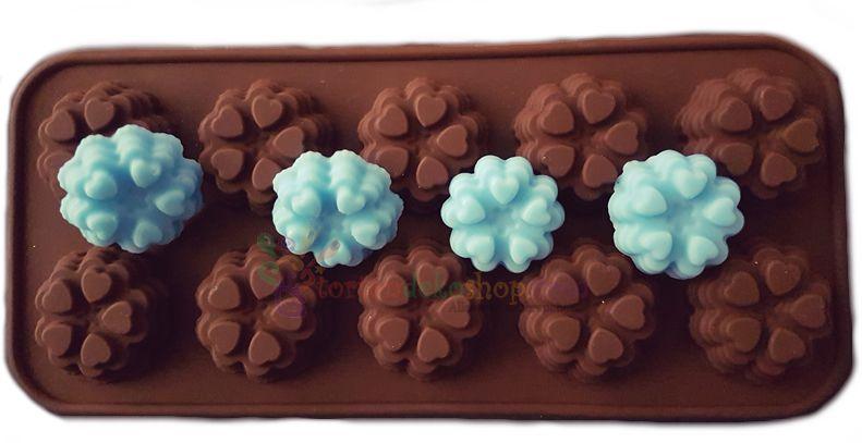 Mini Herzen Figüren Schokoladen form - Tortendekoshop