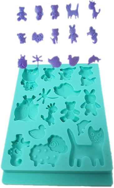 Mini Tiere Silikonform - Tortendekoshop
