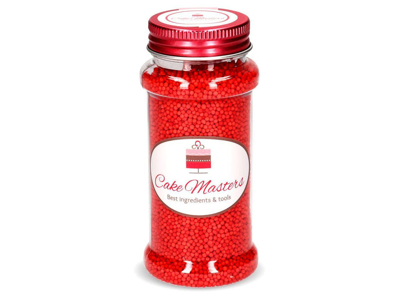 Mini Zucker Perlen rot, 90g - Tortendekoshop
