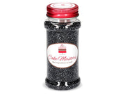 Mini Zucker Perlen schwarz, glimmer, 90g - Tortendekoshop