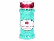 Mini Zucker Perlen türkis, glimmer, 90g - Tortendekoshop